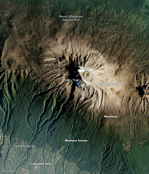 Kilimangiaro: dal bosco al tetto d'Africa, Parco nazionale del Kilimangiaro