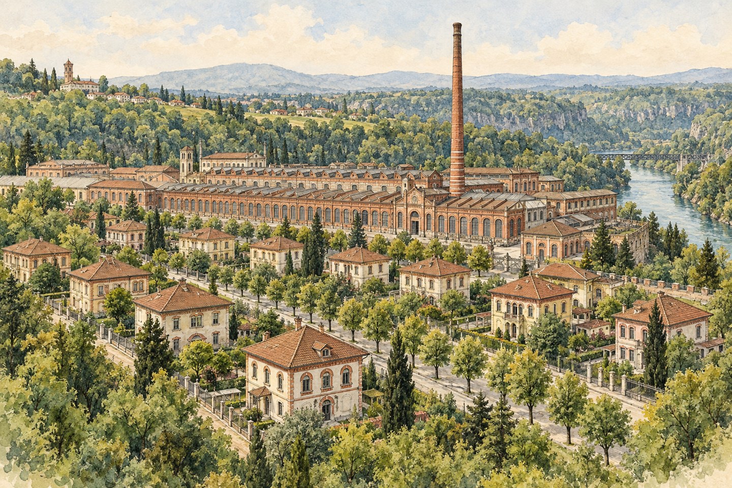 Audioguida Villaggio operaio di Crespi d'Adda