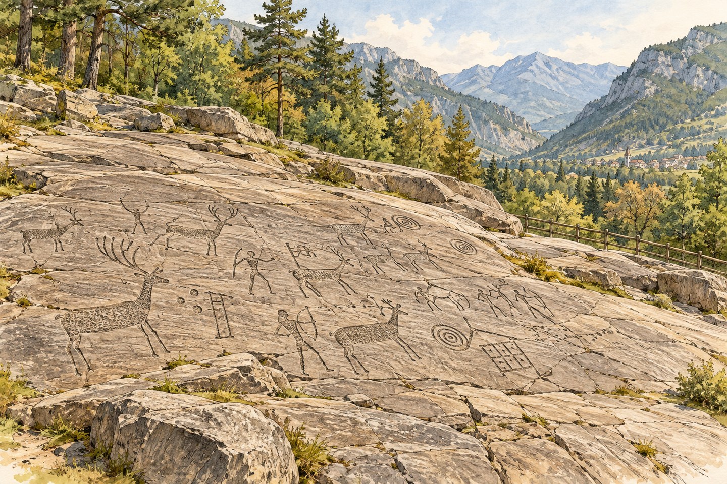 Audioguida Arte rupestre della Valcamonica: il parco di Naquane