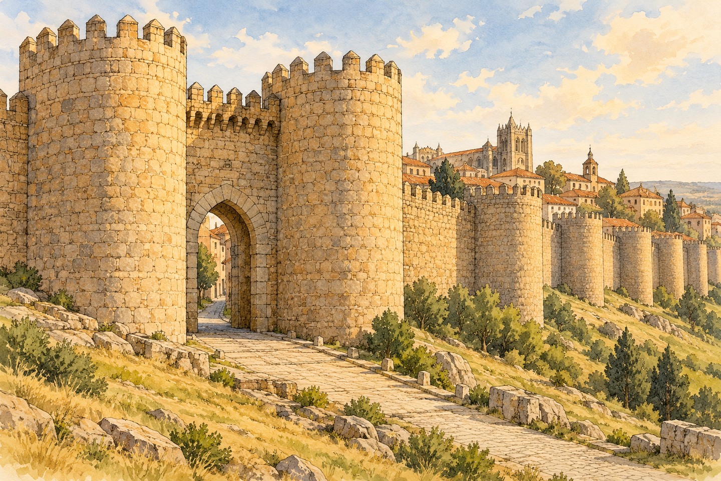 Audioguida �vila: mura e centro storico