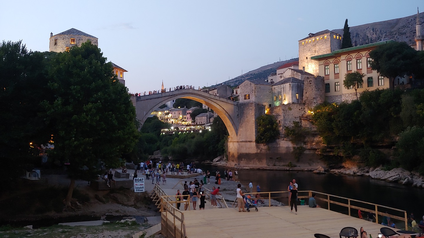 Audioguida Mostar: il ponte e le due rive della Neretva